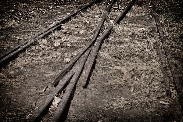 Australia Vecchia Ferrovia Abbandonata Nella Natura — Foto Stock