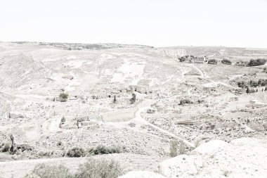 cennet dağ jordan antik kale manzarası