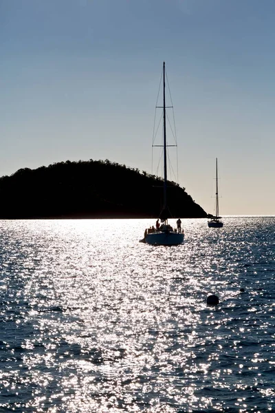 Het concept van navigatie en de sunris — Stockfoto