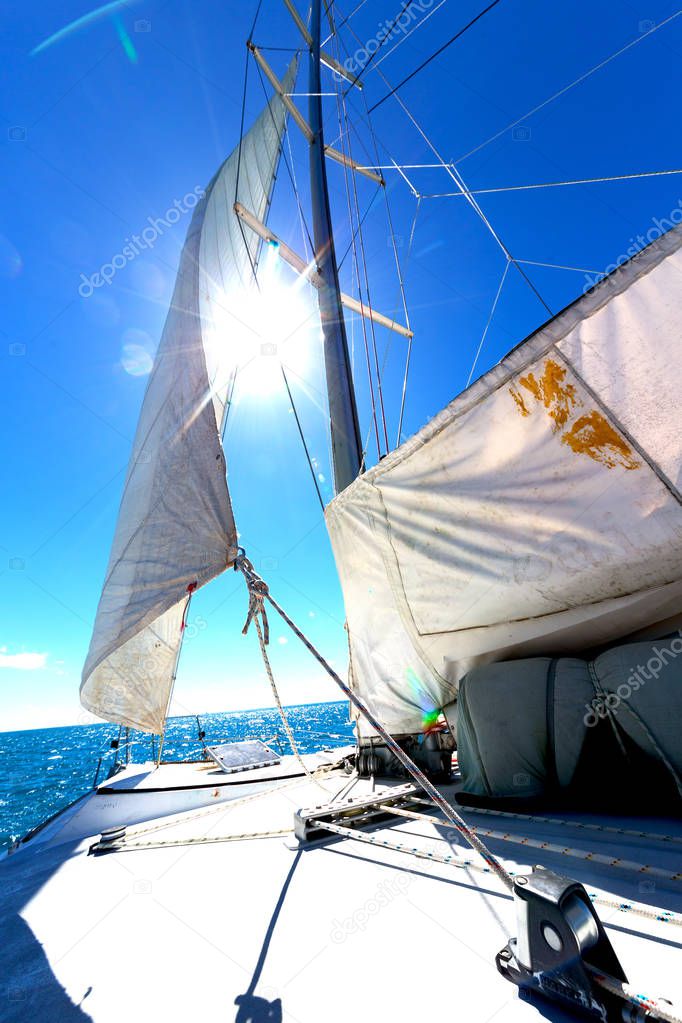  the concept of navigation and wind speed  with sailing