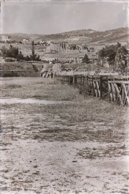 : Jerash jordan antik arkeolojik site turist için klasik miras