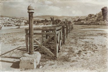 : Jerash jordan antik arkeolojik site turist için klasik miras