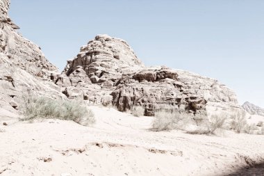 wadi rum çöl Ürdün kum ve dağ macera destinatio