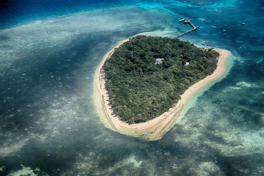 Büyük resif ve Adası Avustralya doğal Park, cennet kavramı yüksek gelen