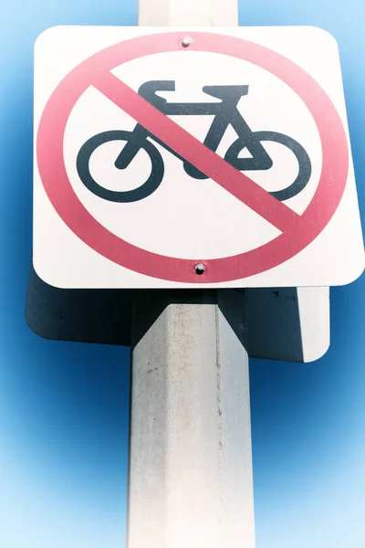 Megjelölés Nem Kerékpáros Tiszta Égbolt Ausztráliában — Stock Fotó