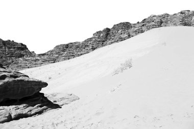 Çölde kum ve dağ macera hedef