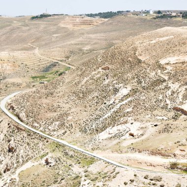 cennet dağ jordan antik kale manzarası