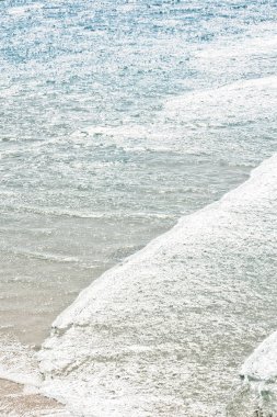 Avustralya'da fraser ada güneş ışığı altında okyanus dalgası ile soyut kavram