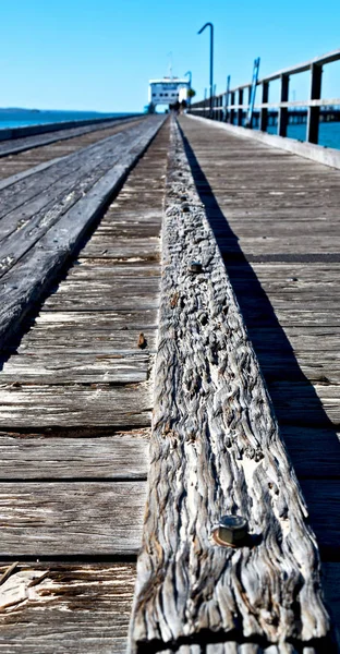 Australie Fraser Île Vieux Port Bois Comme Concept Vacances — Photo