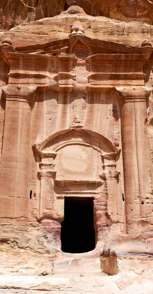 Sítio Antigo Petra Mosteiro Jordânia — Fotografia de Stock