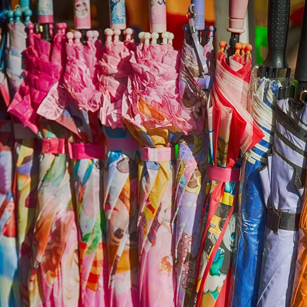 Mercado Filipinas Textura Paraguas Para Niños — Foto de Stock