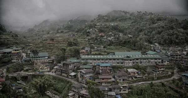 Flou Dans Champ Terrasse Philippines Pour Coultivation Riz Site Unesco — Photo