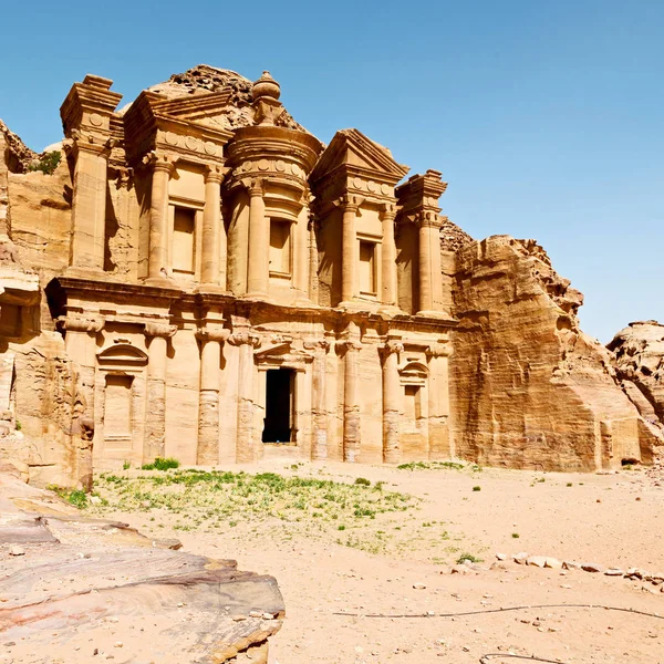 Antika Platsen Petra Jordanien Kloster — Stockfoto