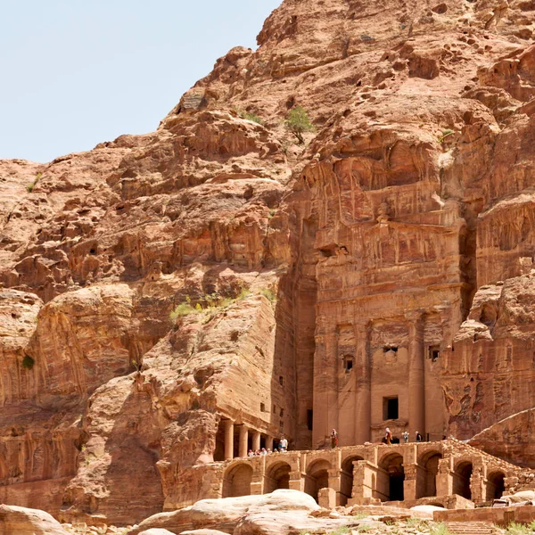 Antika Platsen Petra Jordanien Kloster — Stockfoto