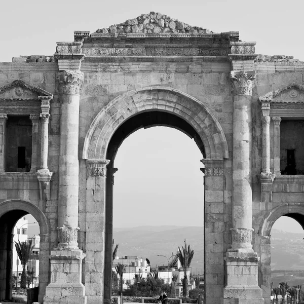 Jerash Jordan Sitio Arqueológico Antiguo Patrimonio Clásico Para Touris — Foto de Stock