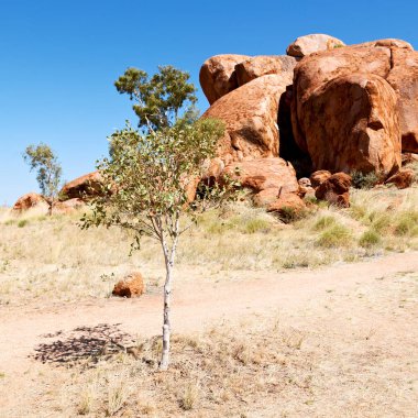 Avustralya'da şeytan s rocks northern Territory'deki mermer