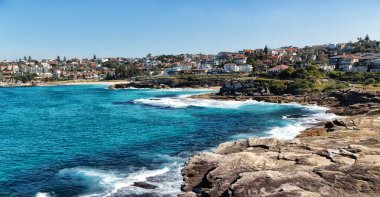 Avustralya, Sydney-Ağustos 2017 kimliği belirsiz kişi ve surf yaklaşık