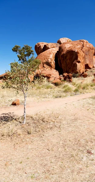 Australia Rocce Marmo Del Diavolo Nel Territorio Settentrionale — Foto Stock