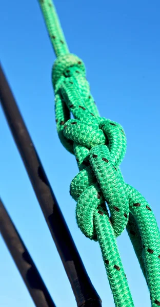 Australian Catamaran Old Rope Sky Abstract Concept — Stock Photo, Image