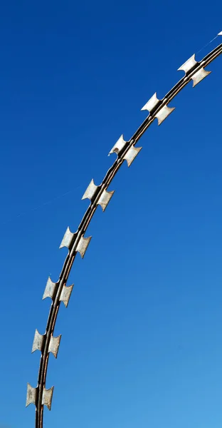 Australia Razor Wire Clear Sky Concept War Crime — Stock Photo, Image