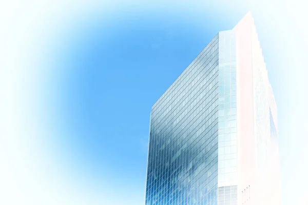 Fullformat Bild Skyskrapa Abstrakt Bakgrund — Stockfoto