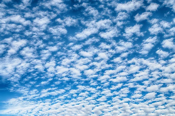 Imagen Marco Completo Hermoso Cielo Lleno Nubes Textura Fondo — Foto de Stock