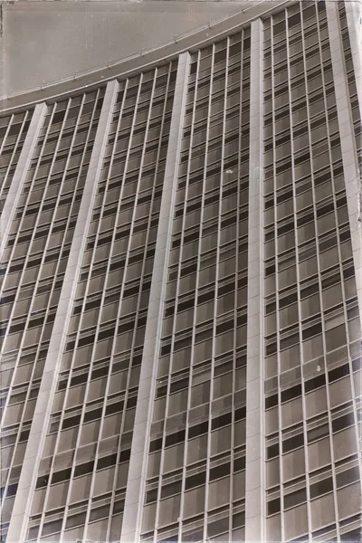 Wolkenkratzer und Fensterterrasse wie abstrakt — Stockfoto