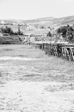 : Jerash jordan antik arkeolojik site turist için klasik miras