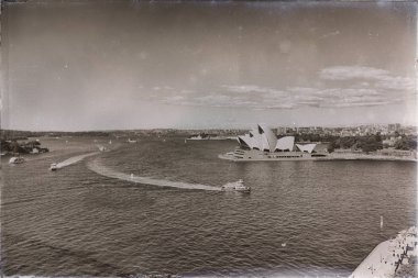 Avustralya'da sydney opera evi koyun ve CIT manzarası
