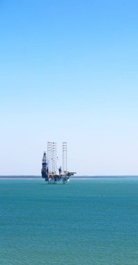 Avustralya sanayi bir off shore ile kavramı platformu açık okyanusta