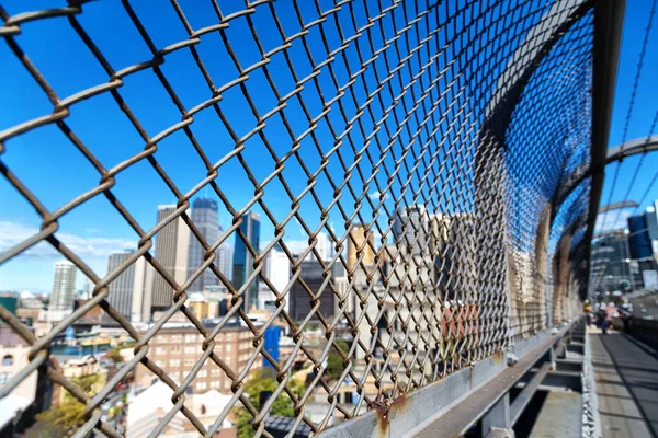 Australie Sydney Grille Pont Bureau Horizon Ville — Photo