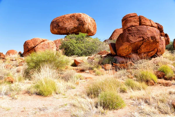 В Австралії мармурові камені диявола Стокова Картинка