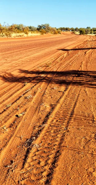 Australia Calle Interior Desierto Concepto Aventura — Foto de Stock