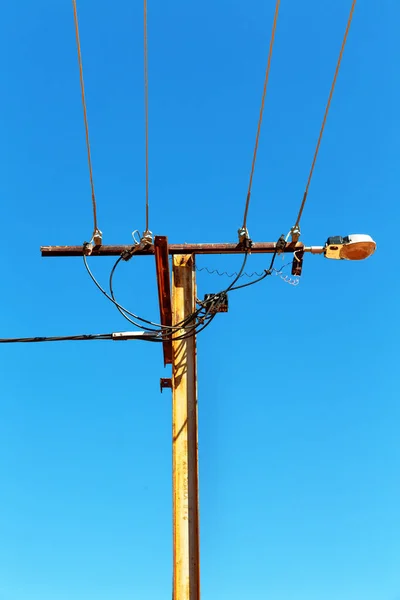 Australië Het Concept Van Lijn Van Macht Met Elektrische Paal — Stockfoto