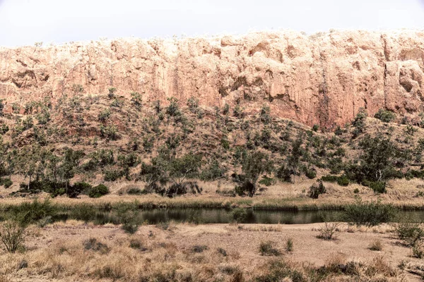 Australia Natuarl Canyon Fiume Vicino Alla Montagna Nella Natura — Foto Stock