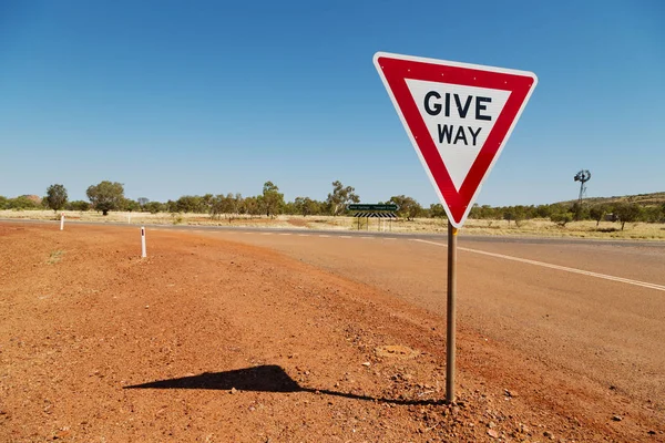 Australia Concetto Sicurezza Nel Paesaggio Dell Entroterra — Foto Stock