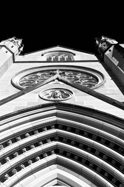 Austrália Sydney Santa Maria Igreja Conceito Entrada Antiga Religius — Fotografia de Stock