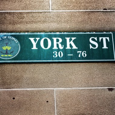 Avustralya sidney york street oturum açma duvar