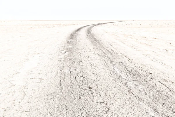 Danakil Ethiopia Africa Ground Road Desert Salt — Stock Photo, Image