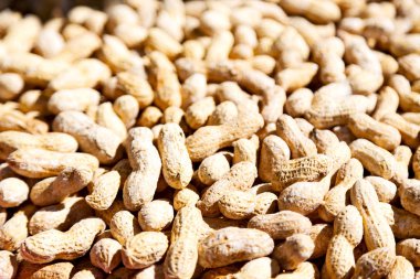 Fıstık gibi sağlıklı gıda ve aperatif kavramı Pazar çok