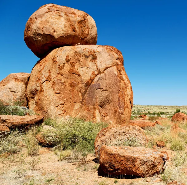 In australia le rocce di marmo del diavolo — Foto Stock