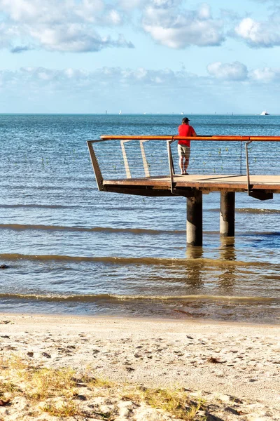 I Australien brygga för båt och turist — Stockfoto