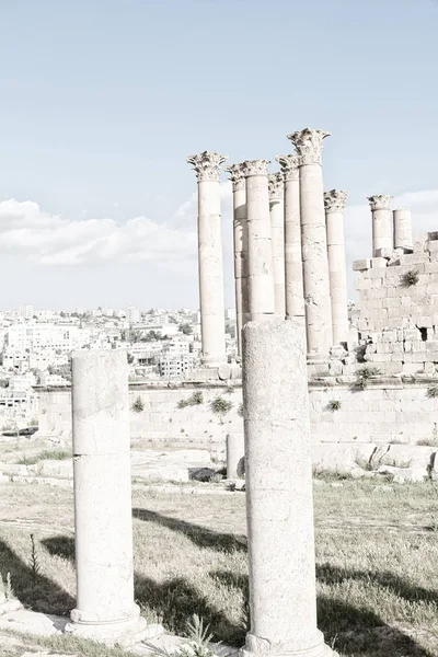 Jerash Jordania Antyczny Archeologicznych Miejscu Klasycznego Dziedzictwa Dla Turysty — Zdjęcie stockowe