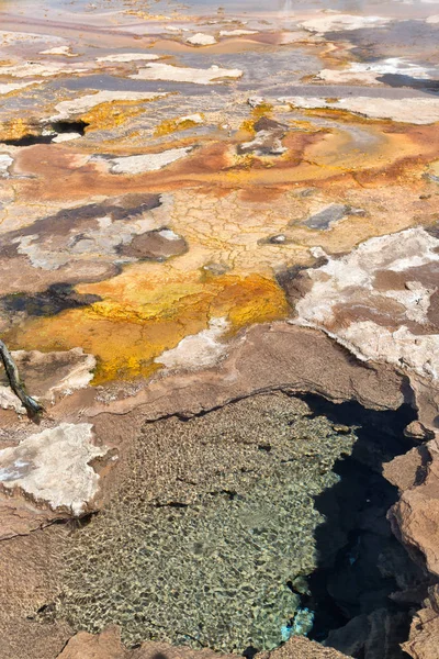 Natursköna Vulkaniska Landskapet Danakil Öken Etiopien Afrika — Stockfoto