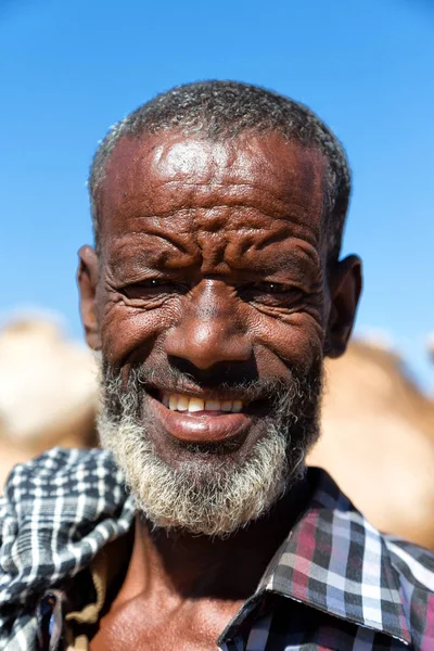 Etiópia Lalibela Circa Janeiro 2018 Homem Velho Não Identificado Genna — Fotografia de Stock