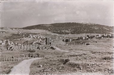 : Jerash jordan antik arkeolojik site turist için klasik miras