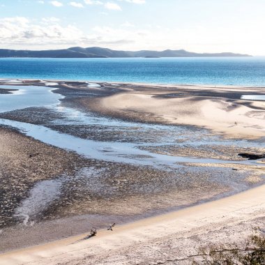 Avustralya plaj Whitsunday Adası cennet kavramı gibi ve rahatla