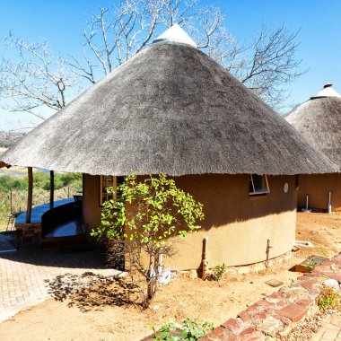 Güney Afrika kruger park lodge nehir kenarında