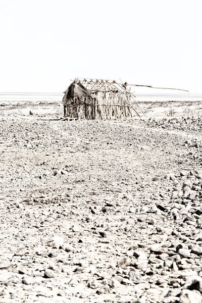 Ethiopia Africa Casa Pobre Gente Desierto Piedra — Foto de Stock