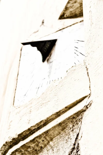 在古色古香的残破的墙壁日晷 — 图库照片
